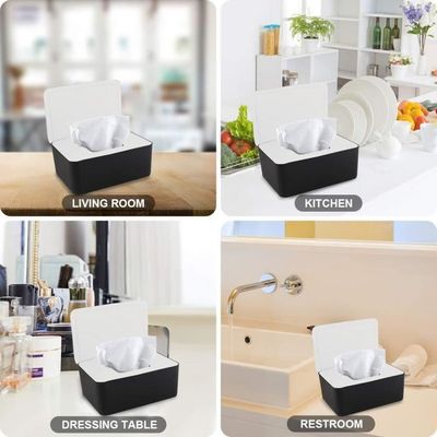 Lot De 2 Distributeurs Lingettes Humides Bébé - Étui Portable Réutilisable Voyage - Fleurs Et Dessin Animé