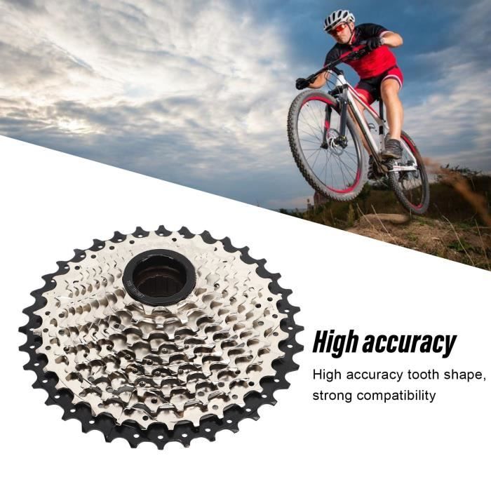 Cassette Vélo 10 Vitesses 11-42T - Pignon Roue Légère Haute Résistance VTT Route