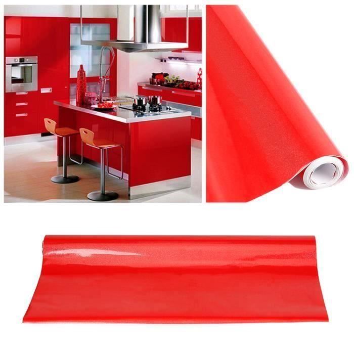 Papier Peint Adhésif PVC Mat Gris Foncé 61x550cm - Épaissi Sans Bulles Pour Meubles Cuisine