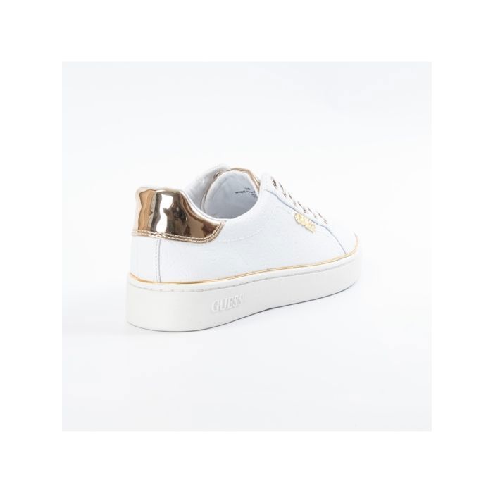 BASKETS Guess FL5BEKFAL12 Blanc Synthétique Semelle en