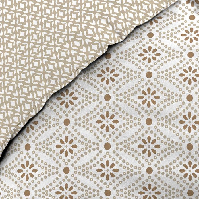 Sedefen Housse De Couette Tuftée 240 X 260cm 3 Pièces Beige Broderie Parure De Lit Shabby Chic Boho Jacquard Microfibre Parure De Lit Avec Fermeture Éclair Et 2 Taie D'oreiller 65x65cm