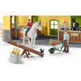 Écurie SCHLEICH - Farm World - 7 animaux, 2 box pour chevaux et accessoires-7