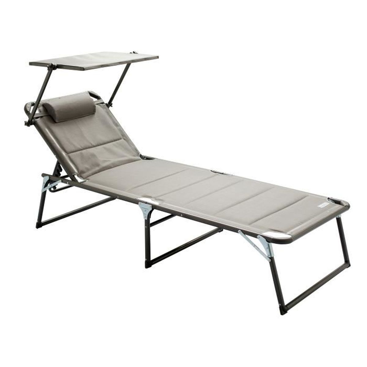 Chaise Longue Transat Bain De Soleil Pare Soleil Multi Positions Pliable 200x70 Cm Gris Jusqu A 150 Kg Avec Quick Dry Foam Achat Vente Chaise Longue Chaise Longue Transat Gris Cdiscount