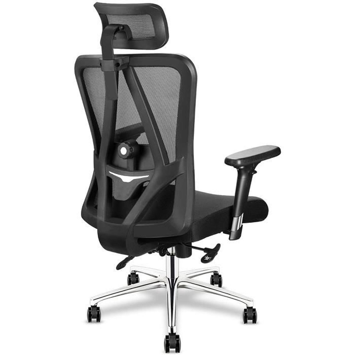 Mfavour Chaise De Bureau Pivotante Siege Confortable Fauteuil De Bureau Ergonomique Avec 3d Accoudoirs Hauteur Apui Tete Soutien Lo Cdiscount Maison