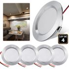 ROSNEK Lot de 4 - Spot LED Encastrable 12V 3W Eclairage intérieur LED RV Boat Plafond encastré pour Cuisine Salon Couloir - Blanc naturel