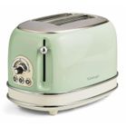 Grille-pain vintage ARIETE 155/2 - 2 fentes - Thermostat 6 positions - Vert