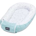 BELLOCHI GROWING IN STYLE Bellochi Reducteur de Lit Bebe Cale Bebe pour Lit Cocon Bebe - 100% Coton 90x60cm - Nid de Bebe Baby Nest - Menthe Fraîche