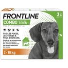 Frontline Combo chien - Anti-puces anti-tiques pour chien S - 2-10kg - 3 pipettes