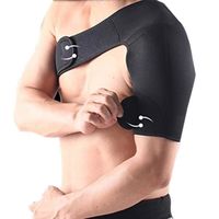 Soutien d'Épaule Epaulière Unique Support Maintien Protection Sportif Protège Épaules Mixte Adulte- Epaule droite-noir 