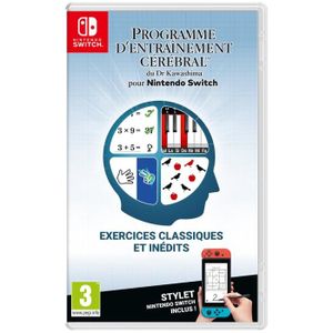 JEU NINTENDO SWITCH Programme d'Entrainement Cérébral du Dr. Kawashima • Jeu Nintendo Switch