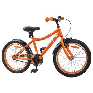Vélo Enfant MASCIAGHI Hunter 16” – VTT Orange Avec Roulettes Et Garde-boue