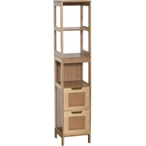 Colonne Salle De Bain Bambou Achat Vente Pas Cher