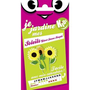 GRAINE - SEMENCE Graines De Soleils Géant Jaune Simple - Kids - 2 Grammes - Pour fleurs coupées et bordures hautes