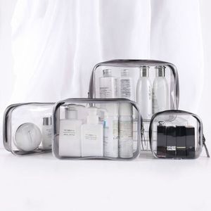 Trousse de toilette ou maquillage zippée transparente - 1800177 - pochette  pour masque au meilleur prix