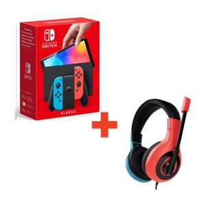 CONSOLE NINTENDO SWITCH Console Nintendo Switch OLED NEON + Casque Switch