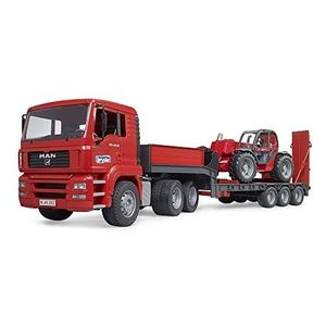 Jouet - Camion Grue MAN BRUDER - Modèle 02754 - Rouge - Pour