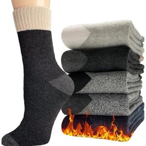 Chaussettes homme 6 paires - Chausettes thermique en Katoen - Chaussettes d' hiver