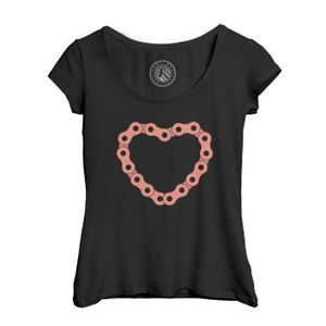 MAILLOT DE CYCLISME T-shirt Femme - Fabulous - Col Echancré Noir - Impression HD - Coupe Actuelle