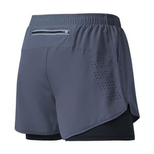 Short De Sport Homme 3" Coton - Grandes Fentes Latérales - Pour Muscu, Course, Fitness - Confort Et Liberté De Mouvement