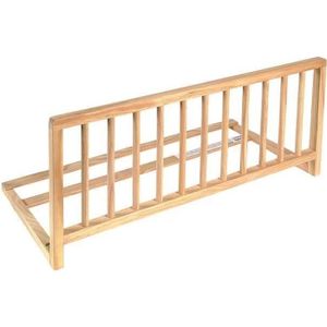 BARRIÈRE DE LIT BÉBÉ NIDALYS -Barrière de lit bois naturel 90 cm - Norme BS