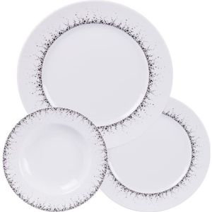 Ensemble de vaisselle pour enfants bicolore - Set composé de 3 pièces:  assiette, bol et verre pour