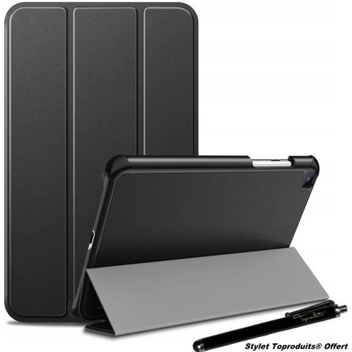 Generic Book Cover Pochette Tablette Samsung Galaxy A7 lite finition Soft  touch Meilleur Qualité Livre Noir à prix pas cher
