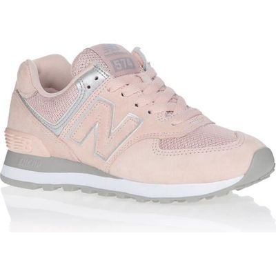 NEW BALANCE Baskets WL574EQ Rose clair Femme Rose, argent - Cdiscount  Chaussures