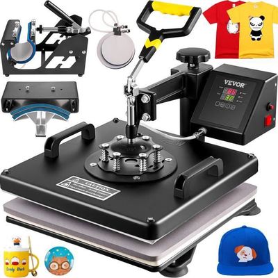 VEVOR Machine à Badges 58 Mm – Presse Manuelle 500 Pièces – Poignée Ergonomique – Kit Complet Avec Livre Magique Panda