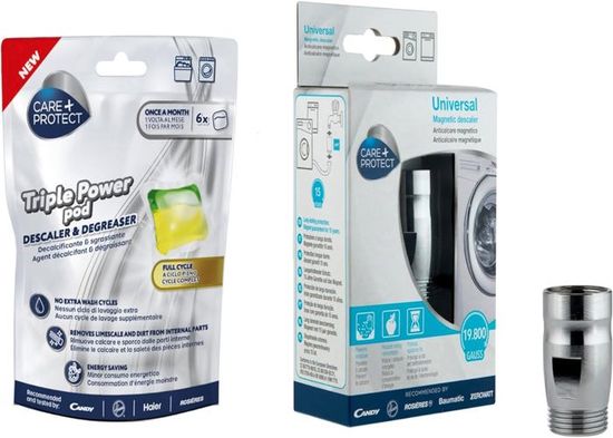 Pack d‘entretien complet pour lave-linge et lave-vaisselle, Contient un