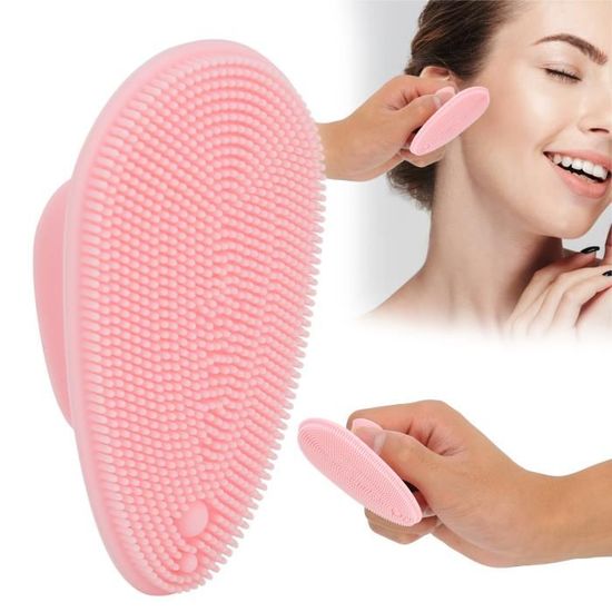 Brosse nettoyante pour le visage en silicone, brosse de lavage manuel  imperméable pour le visage et le nettoyage (rose) : : Beauté et  Parfum