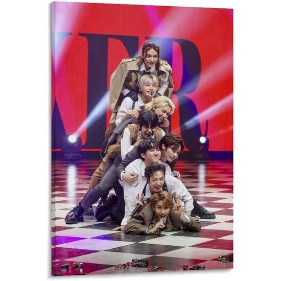 Poster Sur Toile K-pop Blackpink - Dimensions 30 X 45 Cm - Impression Haute Qualité Résistante Aux UV - Décoration Murale Salon, Chambre
