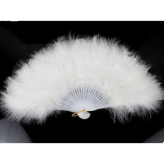Eventail De Plumes Blanches Glamour Mariage Soiree Achat Vente Robe De Ceremonie Cdiscount