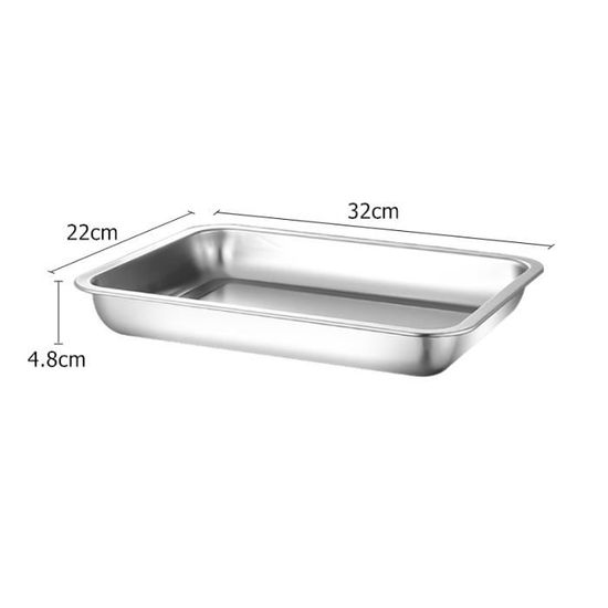 Plat De Service Avec Grille En Acier Inoxydable 20 Cm – Égouttoir à Friture, Pour Fruits, Snacks – Pratique Et Facile à Nettoyer - 3