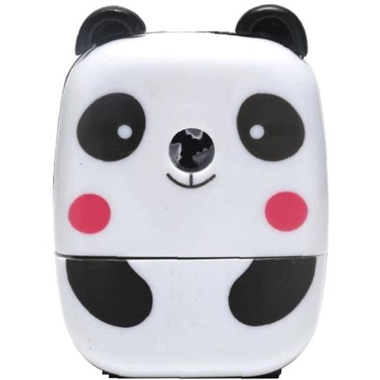 Pencil De Dessin Animé Taille-crayon Panda Forme Coupe-crayon Manuel