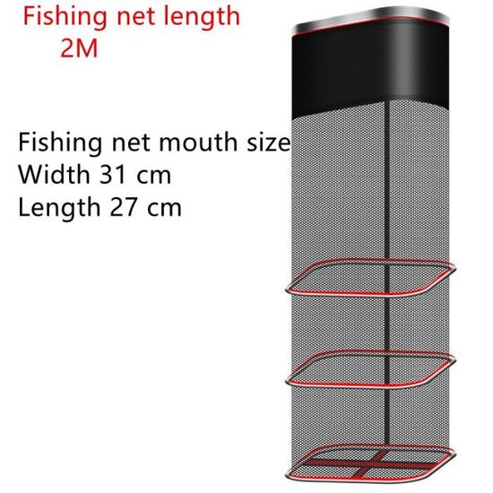 40 cm x 300 cm - Filet de pêche pliable-4m, avec sac, à séchage rapide