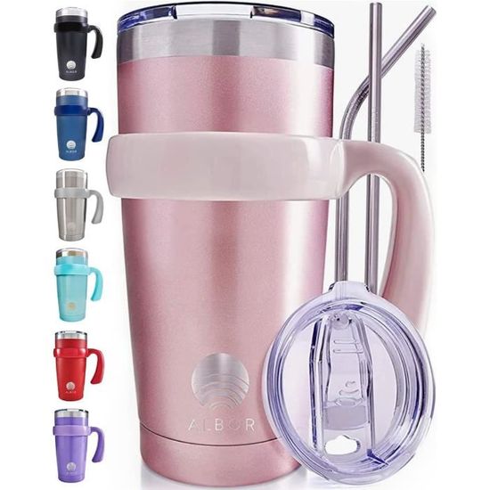 2Pcs Mug Isotherme Etanche 400Ml Thermos Café-Thé-Boissons Mug