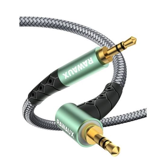Câble AUX Jack 3.5mm Pour Autoradio Peugeot RD4/RT4 - Compatible 307, 407, 3008, RCZ, 5008