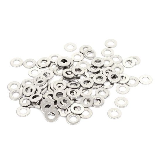 100 Rondelles Plates M3 En Acier Inoxydable 304 - Uxcell - Joints Entretoises 7x3x0.5mm
