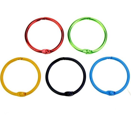 UTMACH 60 PCS Anneaux De Reliure De Livre En Métal Anneaux De Feuilles