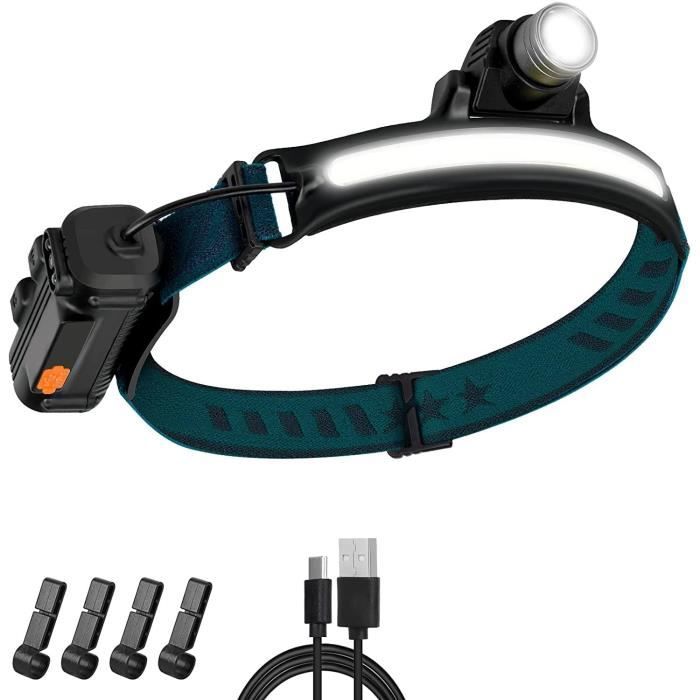 LE LAMPE FRONTALE LED Rechargeable Puissante, 1300 Lux USB Torche Frontale 5 EUR 27,00 - FR