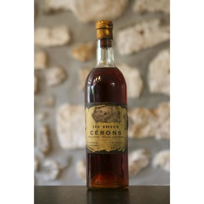 Vin rouge, Cru Richon, Cerons 1959 Blanc
