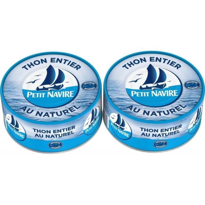 PETIT NAVIRE - Thon Naturel Démarche Responsable 2X112G - Lot De 3