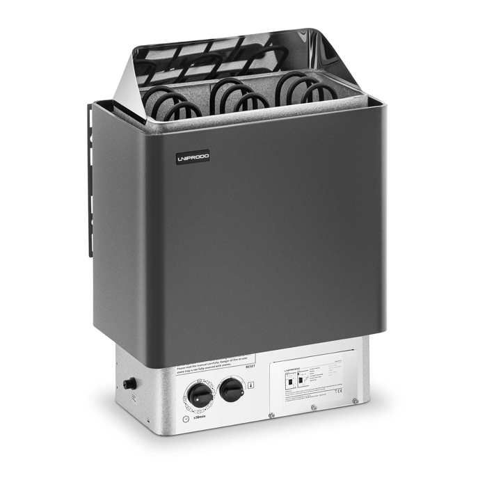Poêle Radiateur Électrique Chauffage pour Sauna Uniprodo UNI_SAUNA_B45KW (45 kW 0 - 110 dc 400 V Électrique 0-180 Minutes)
