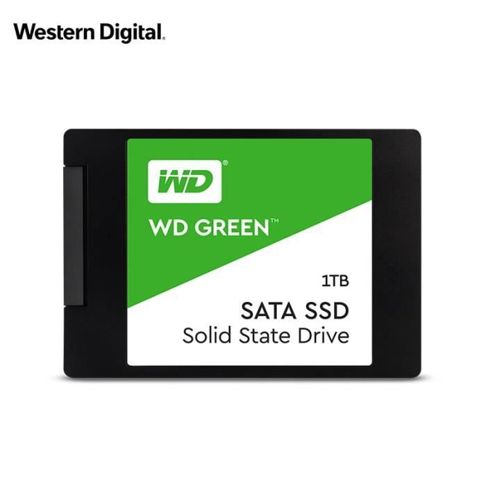 Western Digital WD SSD PC vert 2.5 pouces SATA3 HDD disque dur SSD 1 To disque dur interne pour ordinateur de bureau