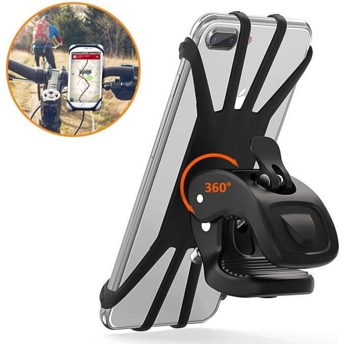 Cocoda Support Téléphone Vélo, Support Moto de Guidon Universel Rotatif à 360 De