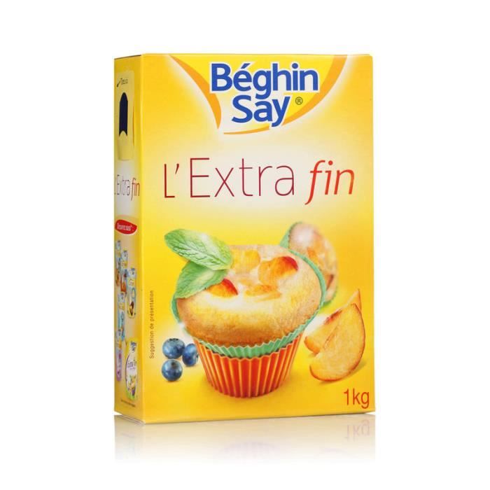 Sucre Extra fin Béghin Say très fluide - 1 Kg