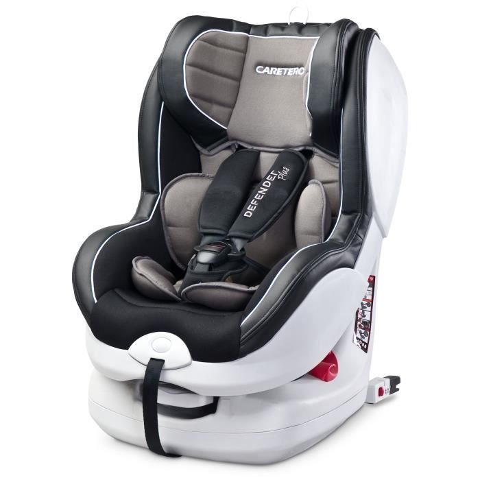 Siège auto groupe 0+/1 bébé 0-18 kg fixation face/dos route DEFENDER PLUS ISOFIX - Graphite.