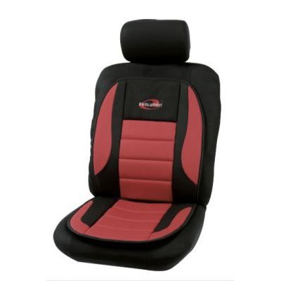 Couvre siege bicolore noir rouge taille universell