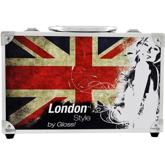 Coffret cadeau coffret maquillage mallette de maquillage collection Beauty Box London - 40pcs