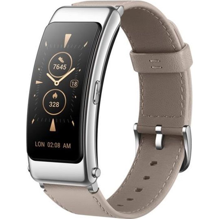 Huawei TalkBand B6 Bracelet intelligent & Casque Sport Bluetooth - Camellia, écran AMOLED 39mm, détection SpO2, téléphonie Bluetooth